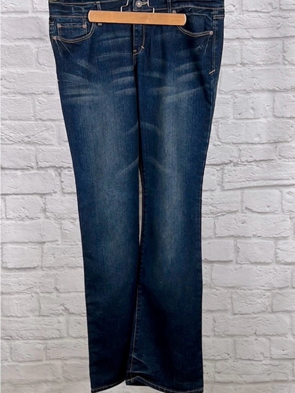 Abercrombie & Fitch Emma Bootcut Jeans 12R Dark Wash Stretch Mid Rise